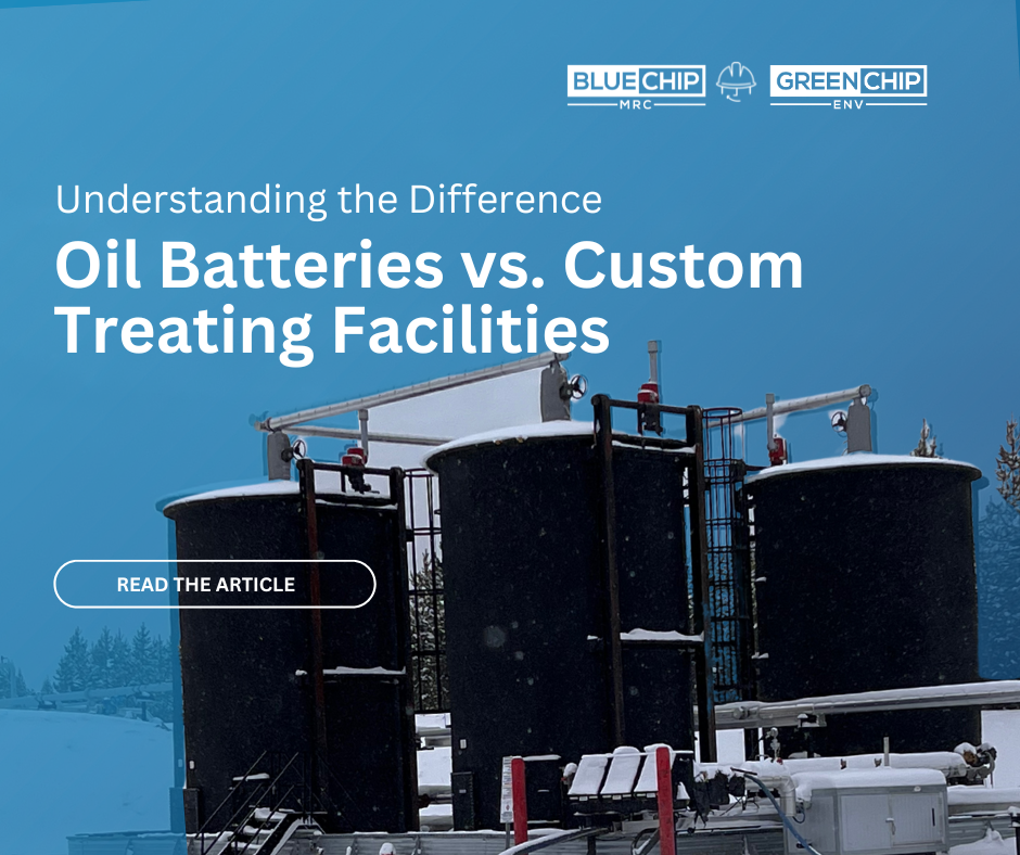 Oil batteries vs custom treating facilities